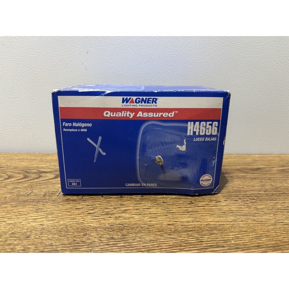 Wagner H4656 Beam Headlight 12 Volt Square NOS for Car Truck Low Beam Brand New